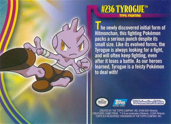 Tyrogue achterkant