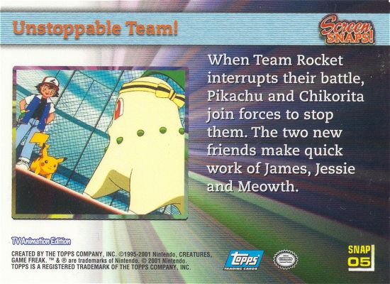 Unstoppable Team! achterkant