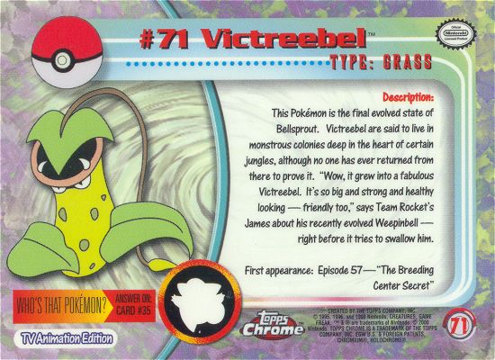 Victreebel achterkant