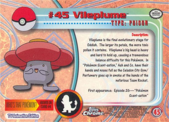 Vileplume achterkant