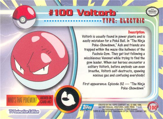 Voltorb achterkant