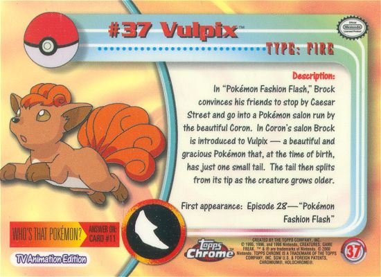 Vulpix achterkant