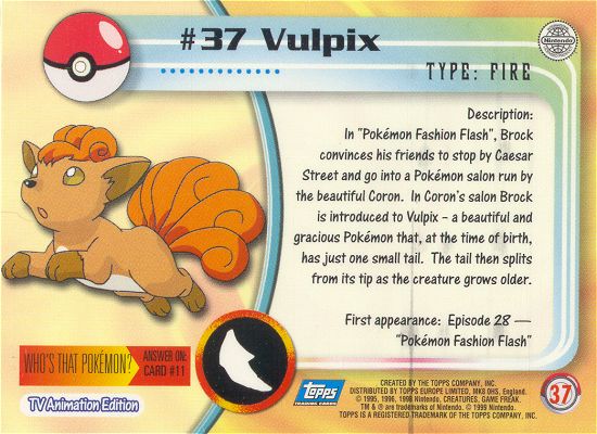 Vulpix achterkant