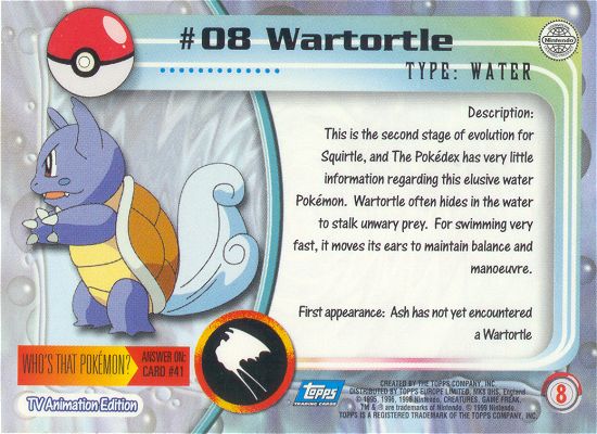 Wartortle achterkant