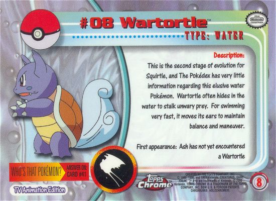 Wartortle achterkant