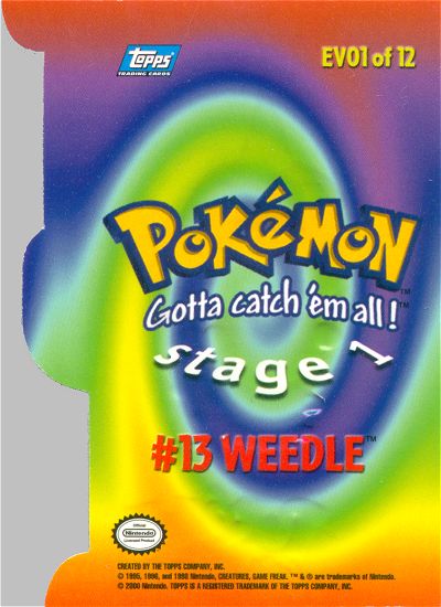 Weedle achterkant
