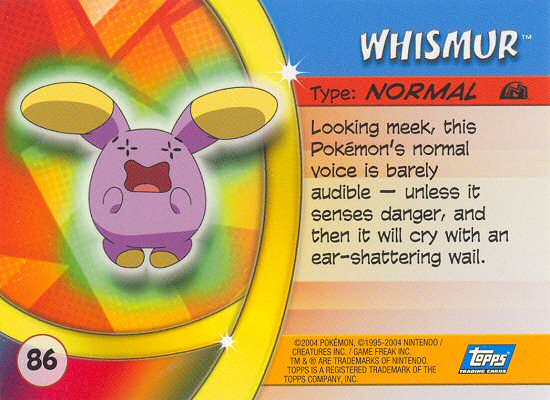 Whismur achterkant