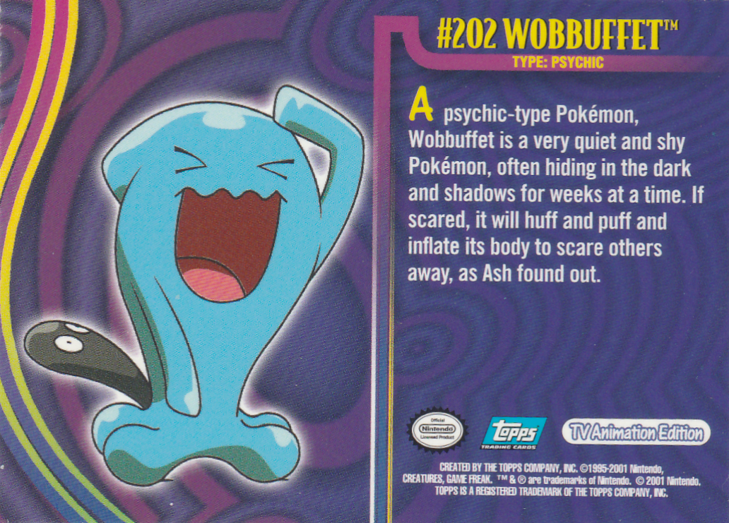 Wobbuffet achterkant