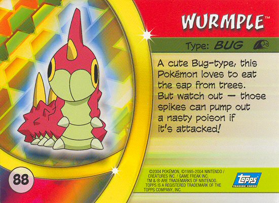 Wurmple achterkant