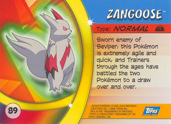 Zangoose achterkant