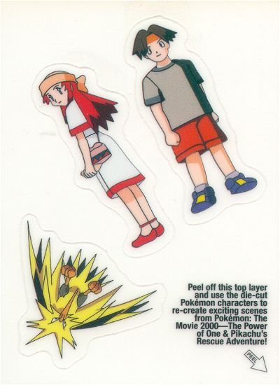 Zapdos, Melody and Tracey achterkant
