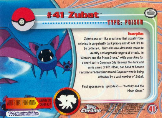 Zubat achterkant