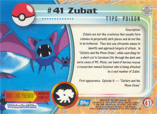 Zubat achterkant