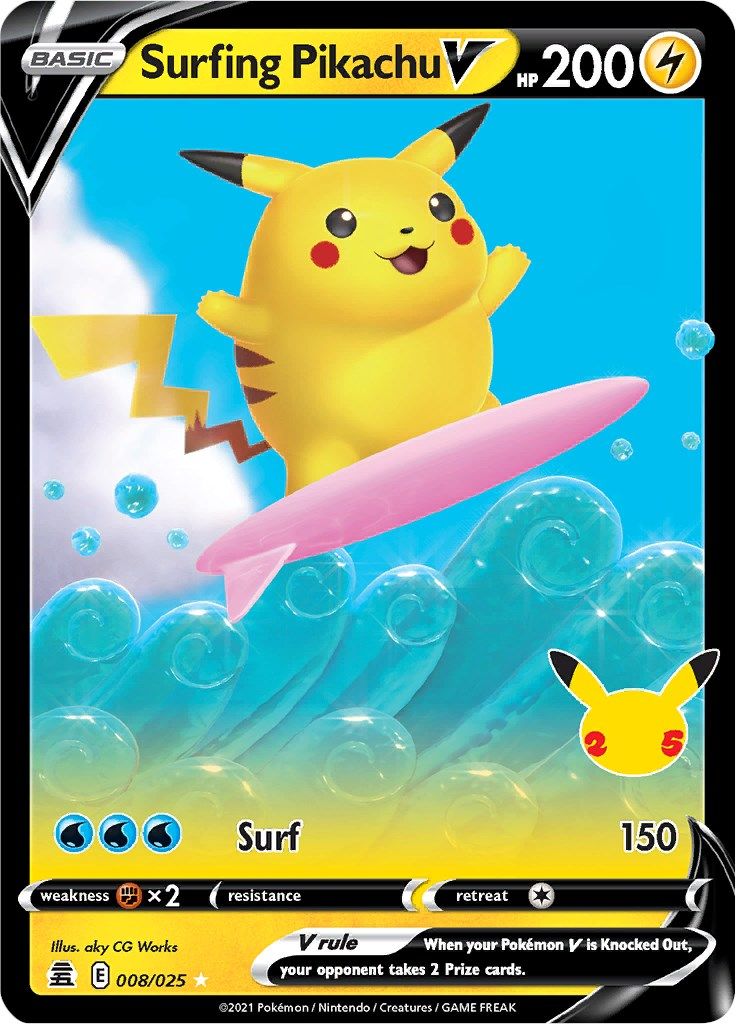 Surfing Pikachu V-Celebrations