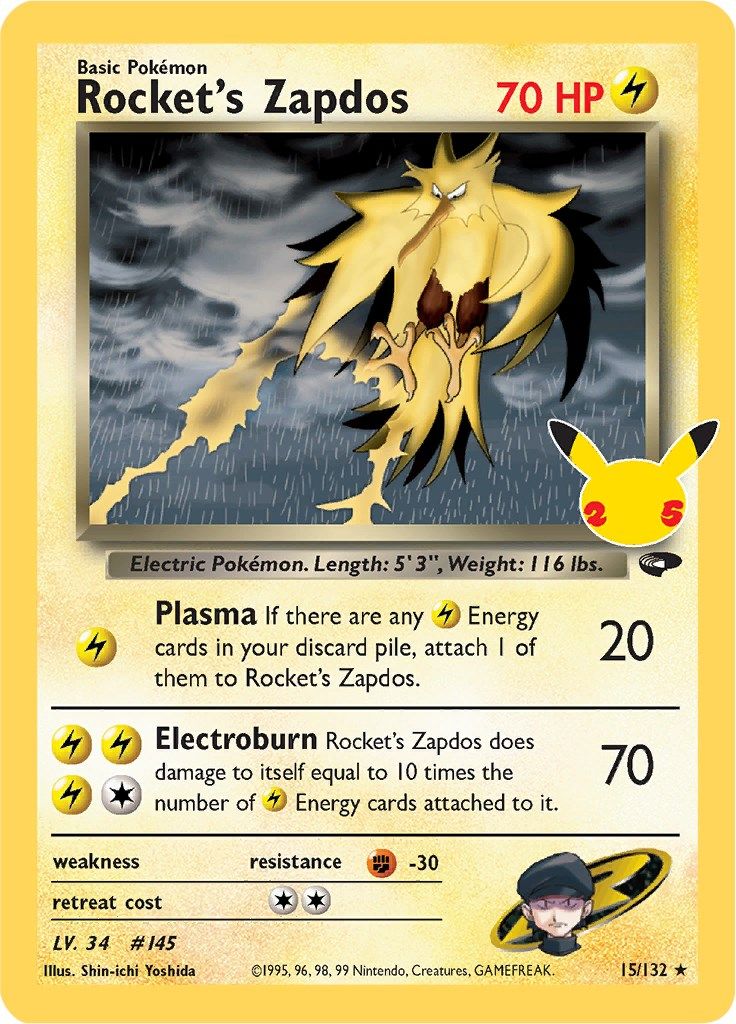 Rocket's Zapdos-Celebrations - Classic Collection