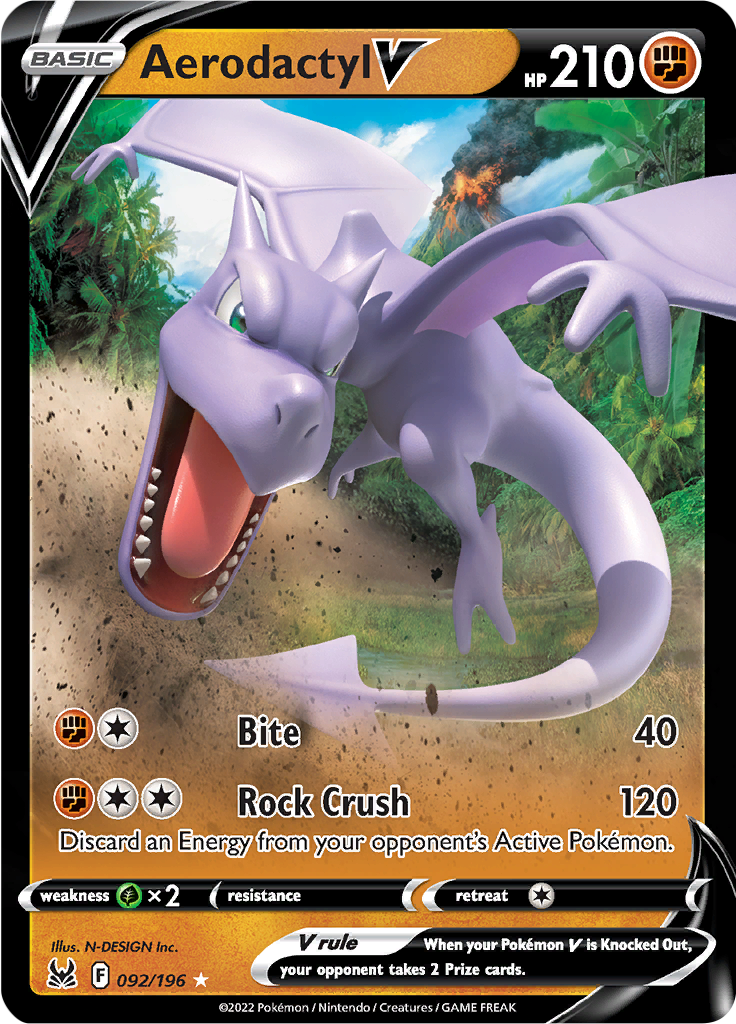 Aerodactyl V-092-lost-origin-swsh