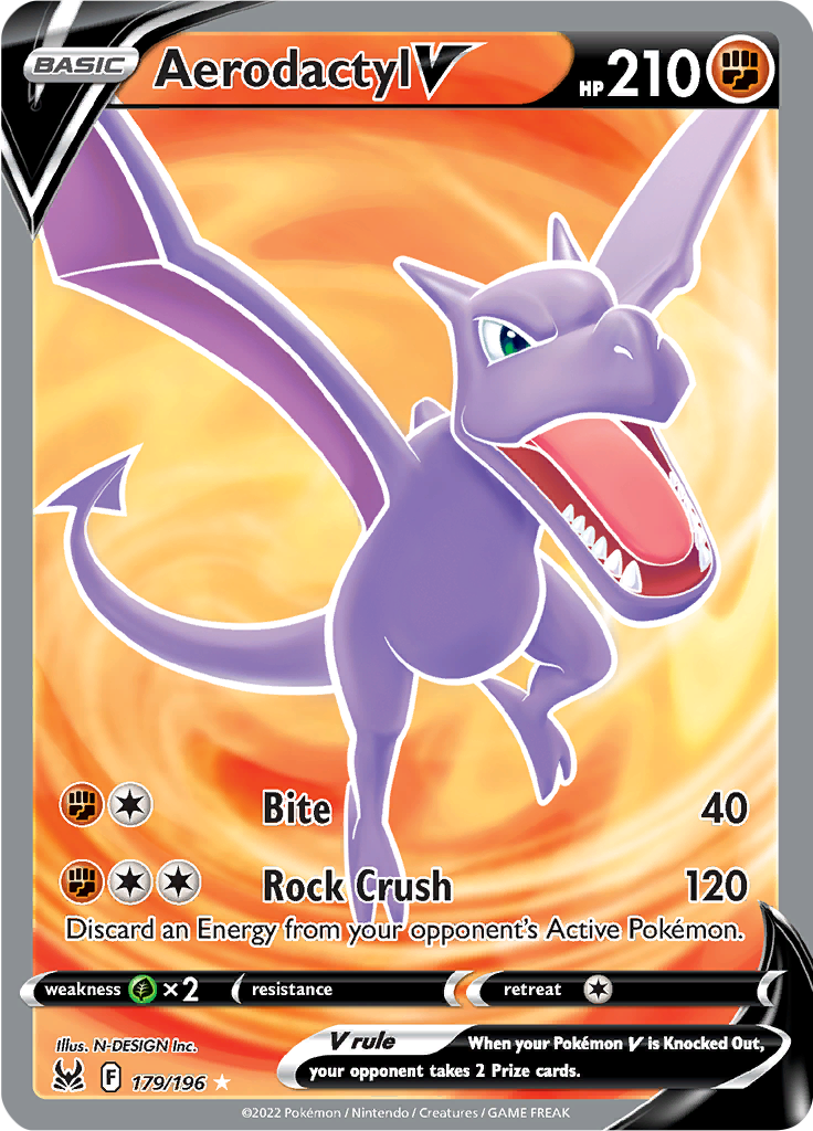 Aerodactyl V-179-lost-origin-swsh