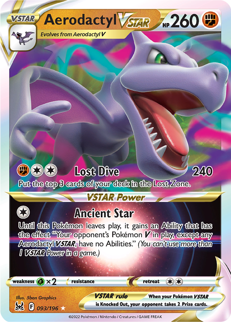 Aerodactyl VSTAR-093-lost-origin-swsh