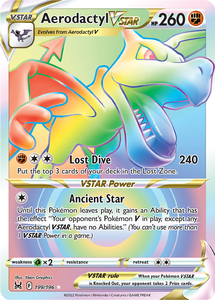 Aerodactyl VSTAR-199-lost-origin-swsh