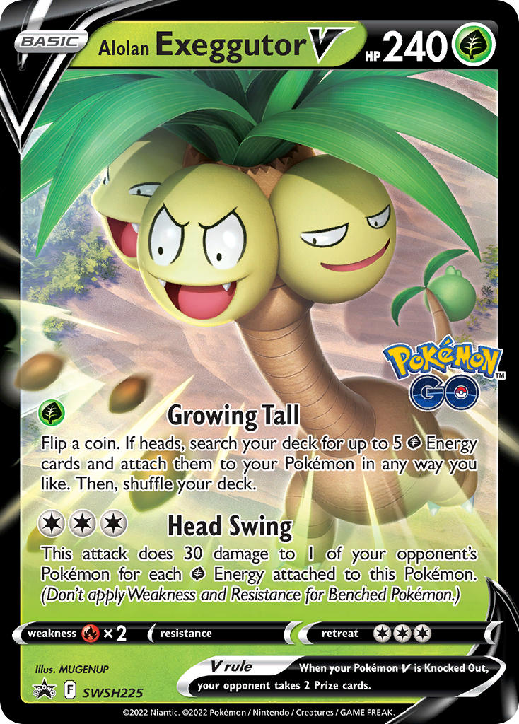 Alolan Exeggutor V-SWSH225-SWSH-promo