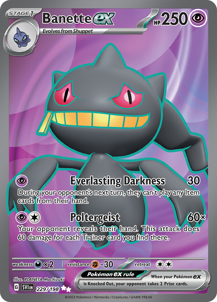 Banette ex-229-scarlet-violet