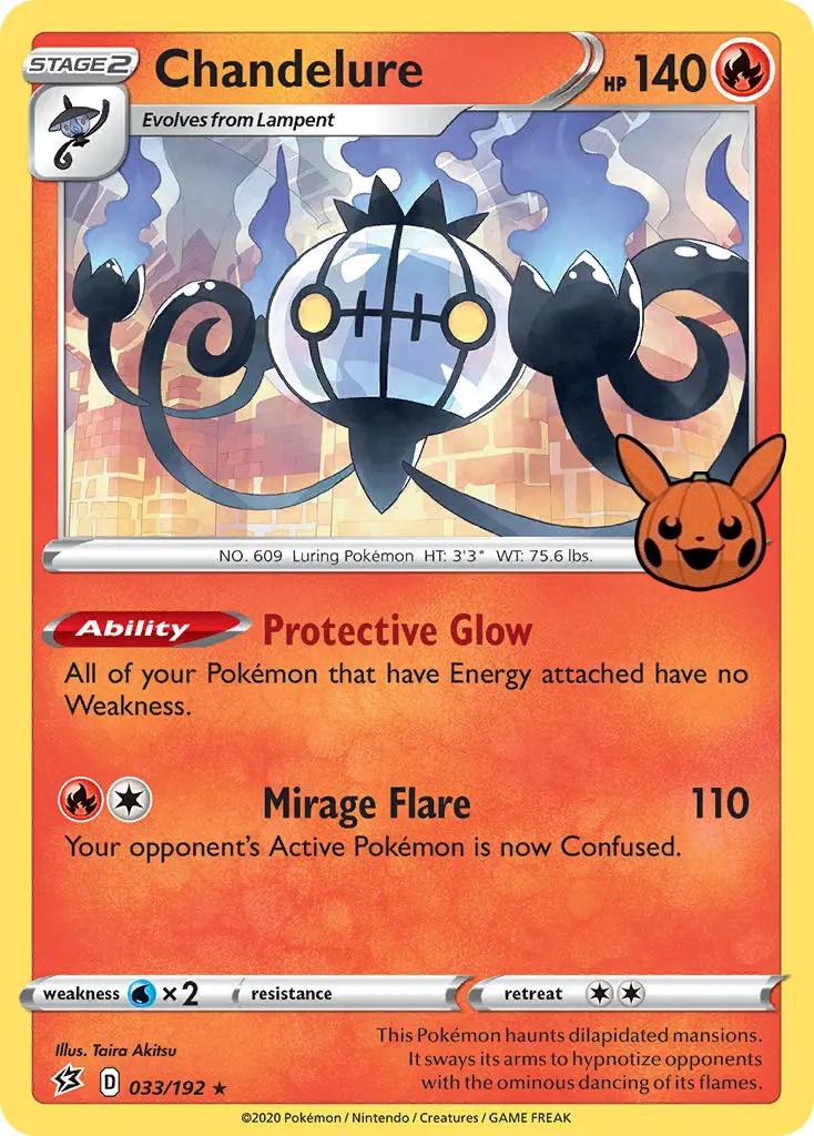 Chandelure 105/189-Trick-or-Trade-Promo