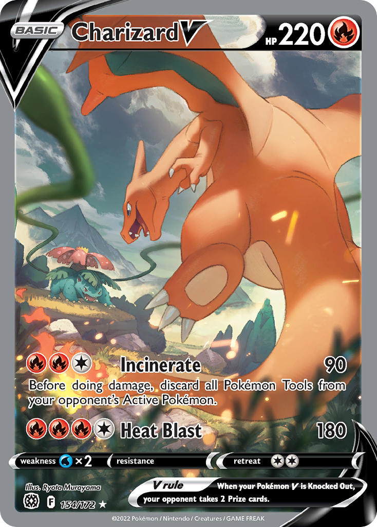 Charizard V-154-Brilliant Stars