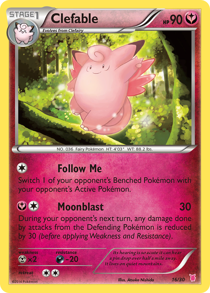 Clefable-16-XY Trainer Kit Wigglytuff