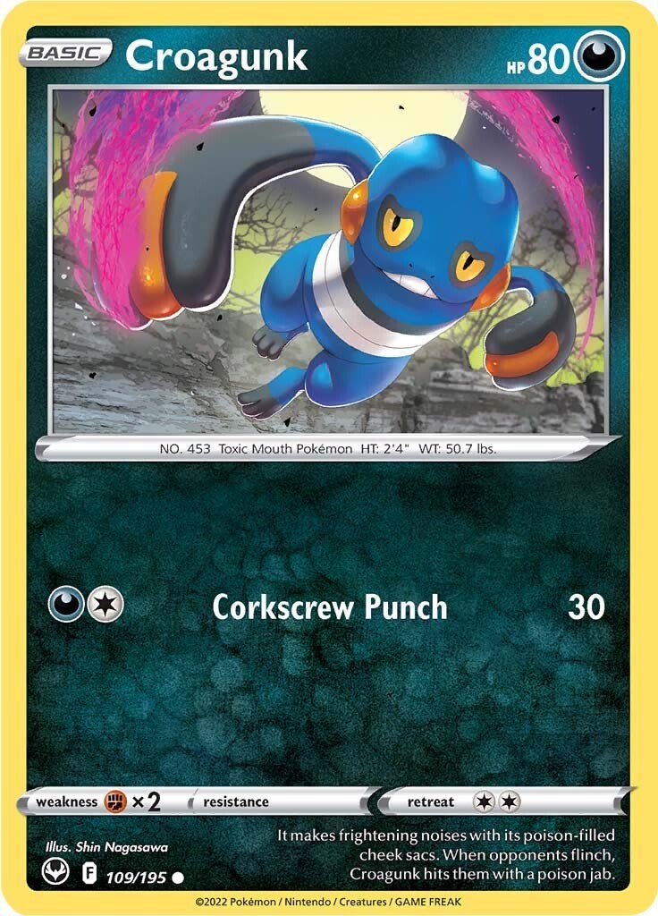 Croagunk-silver-tempest-SWSH-109/195