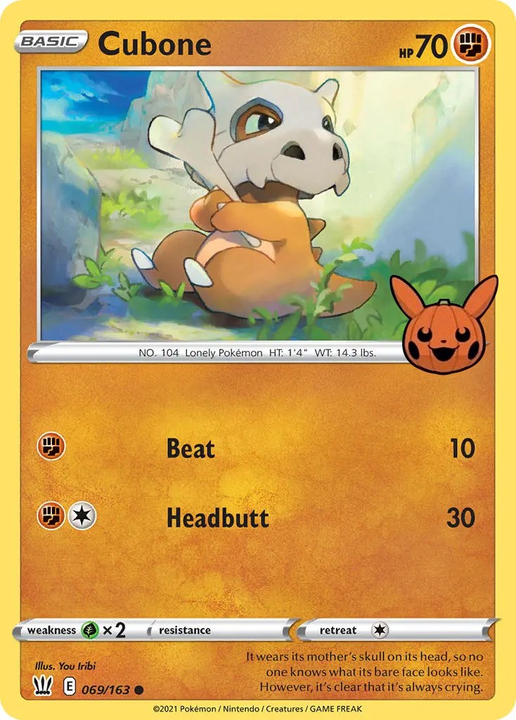 Cubone 069/163-Trick-or-Trade-Promo