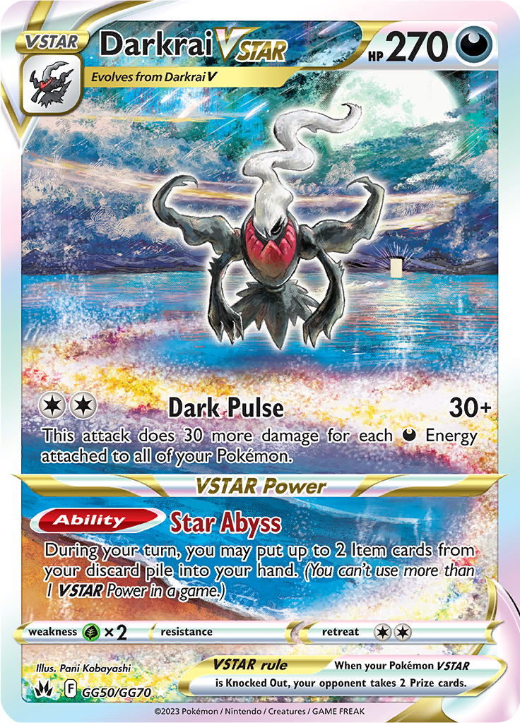 Darkrai VSTAR-GG50-crown-zenith