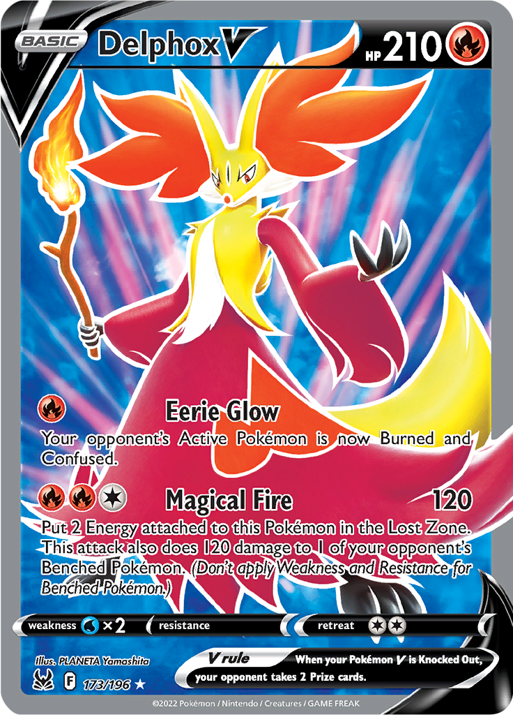 Delphox V-173-lost-origin-swsh