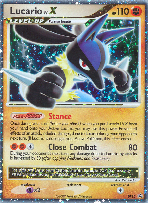 Maori Vakantie Vooruitgang Check de actuele waarde van je Lucario LV.X DP12 kaart uit de Diamond Pearl  Promos set.