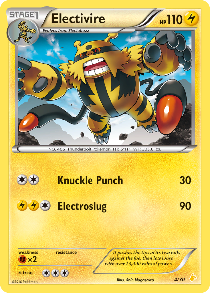 Electivire-4-XY Trainer Kit Pikachu Libre