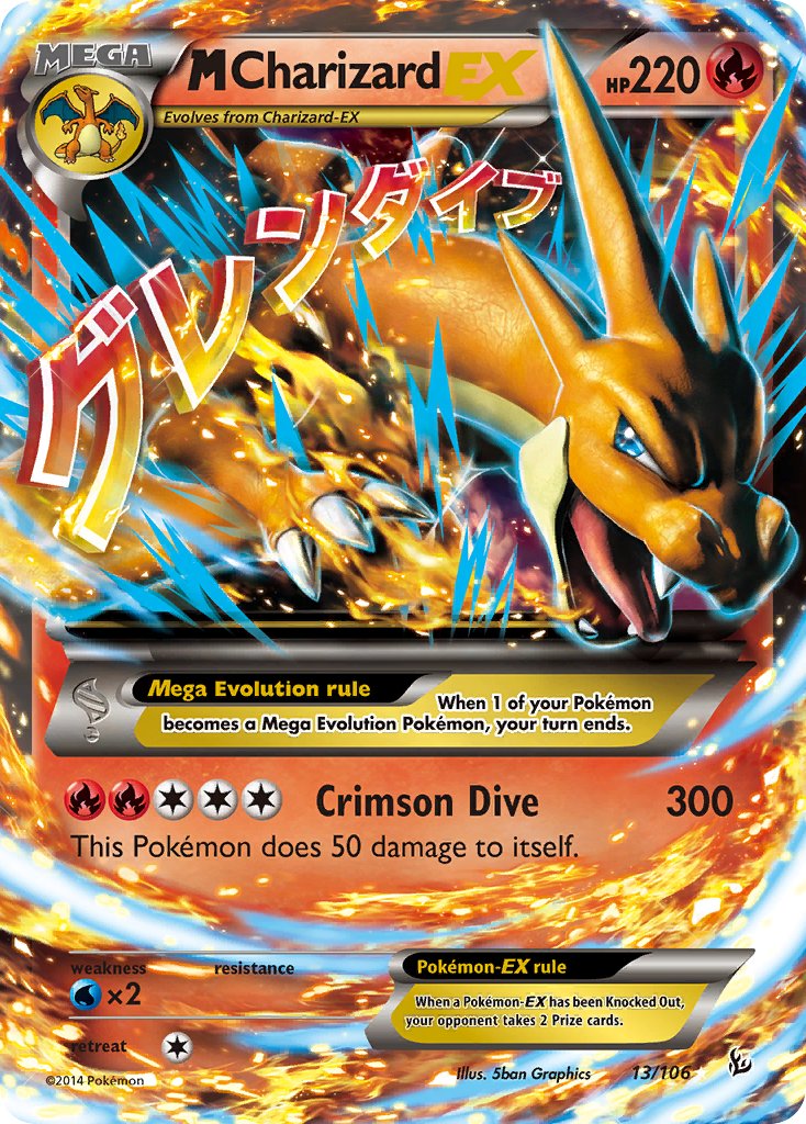 Derde Concurrenten dood Check de actuele waarde van je M Charizard-EX 13/106 kaart uit de Flashfire  set.