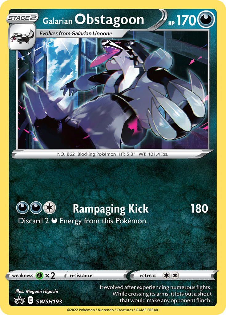 Galarian Obstagoon-SWSH193-promos