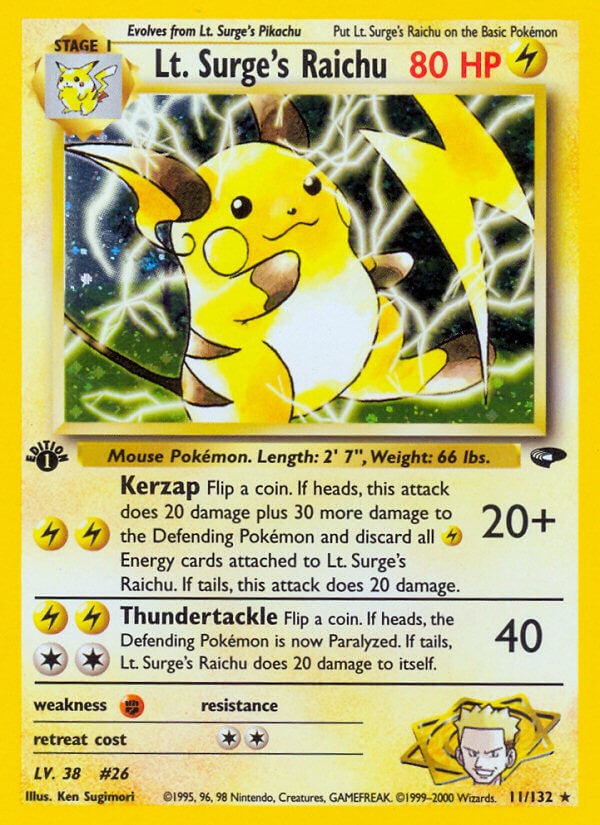 Lt. Surge’s Raichu