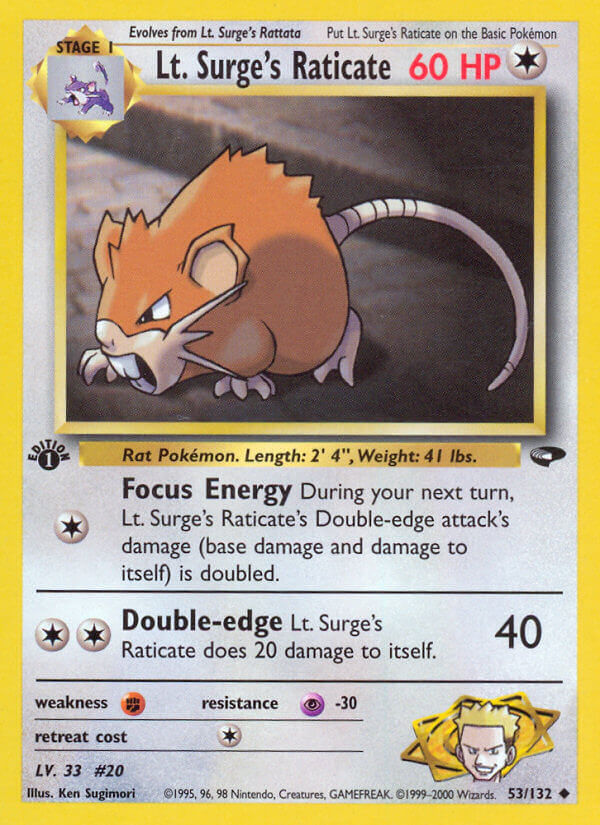 Lt. Surge’s Raticate