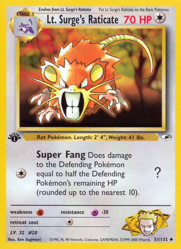 Lt. Surge’s Raticate