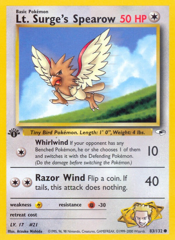 Lt. Surge’s Spearow