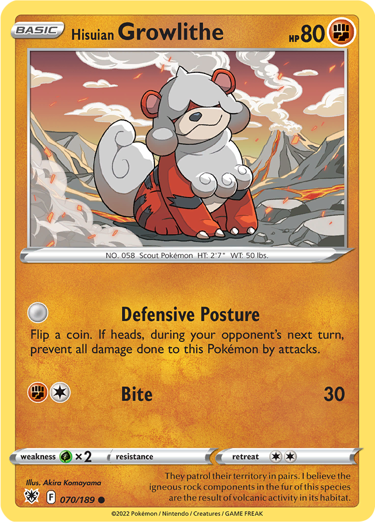 Hisuian Growlithe-070/189