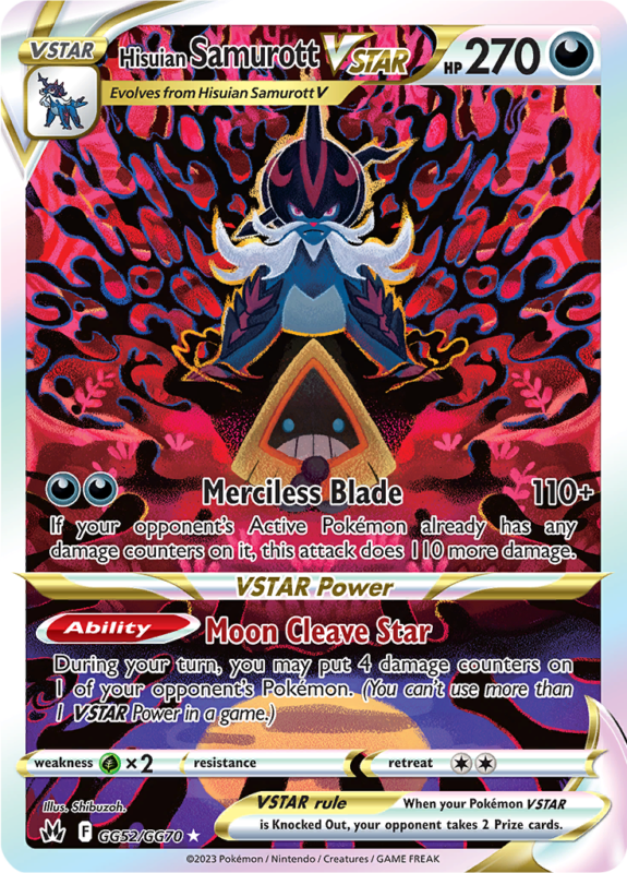 Bekijk de waarde van je Hisuian Samurott VSTAR GG52/GG70 Pokemon kaart