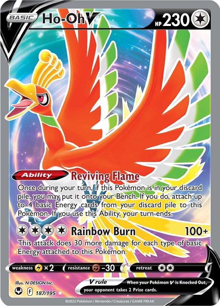 Ho-Oh V (Full Art)-silver-tempest-SWSH-187/195