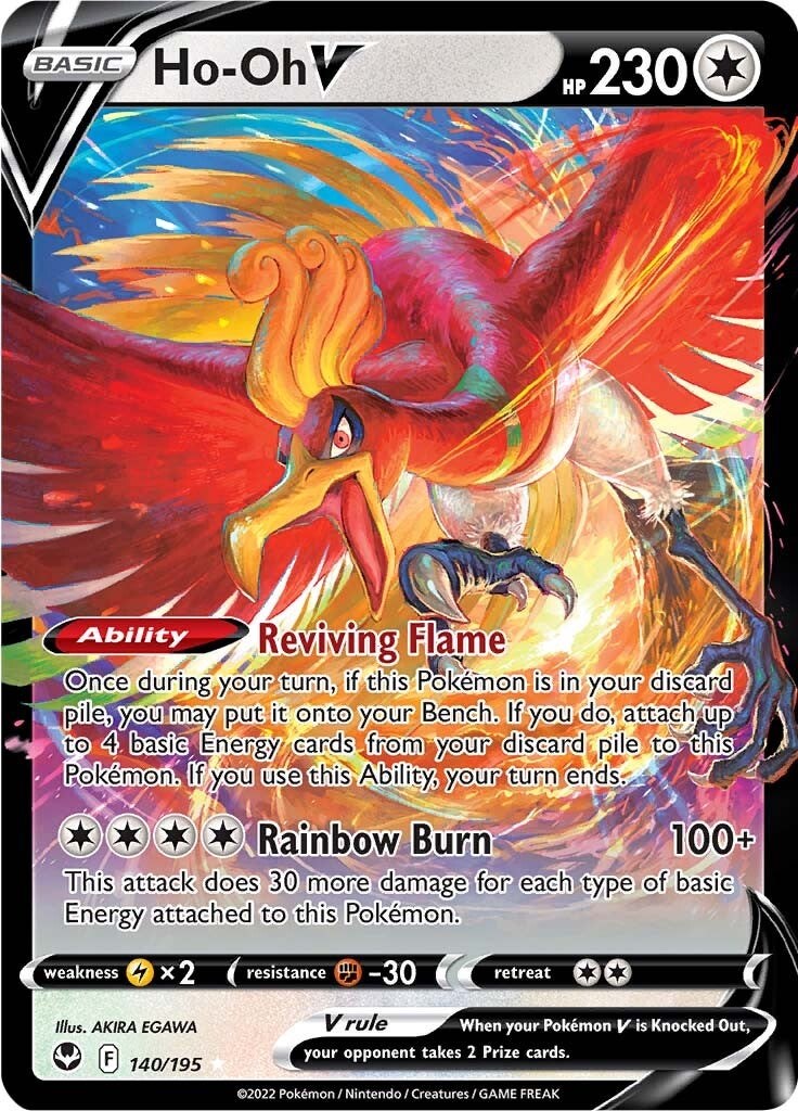 Ho-Oh V-silver-tempest-SWSH-140/195