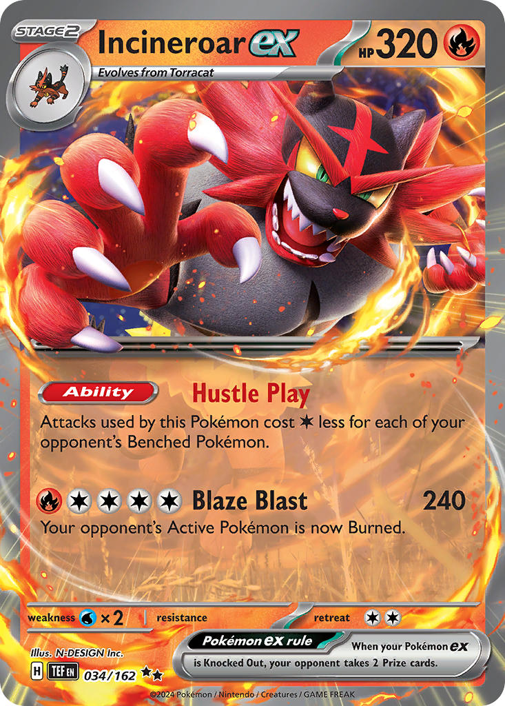 Incineroar ex-034-Temporal Forces