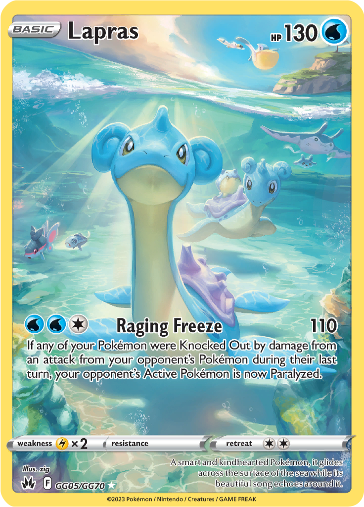 Bekijk De Waarde Van Je Lapras GG05 GG70 Pokemon Kaart Op Pokemonkaart nl
