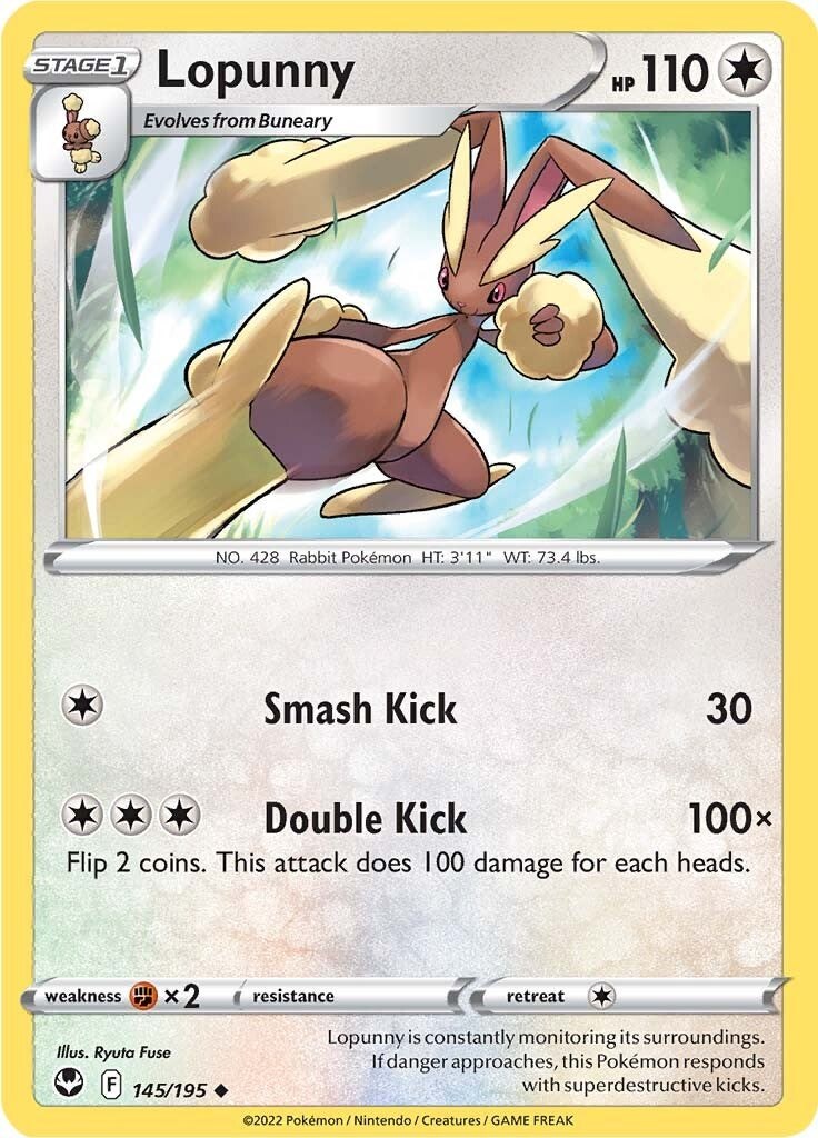 Lopunny-silver-tempest-SWSH-145/195