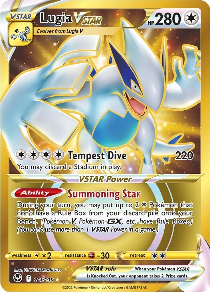 Lugia VSTAR (Secret) (211)-silver-tempest-SWSH-211/195