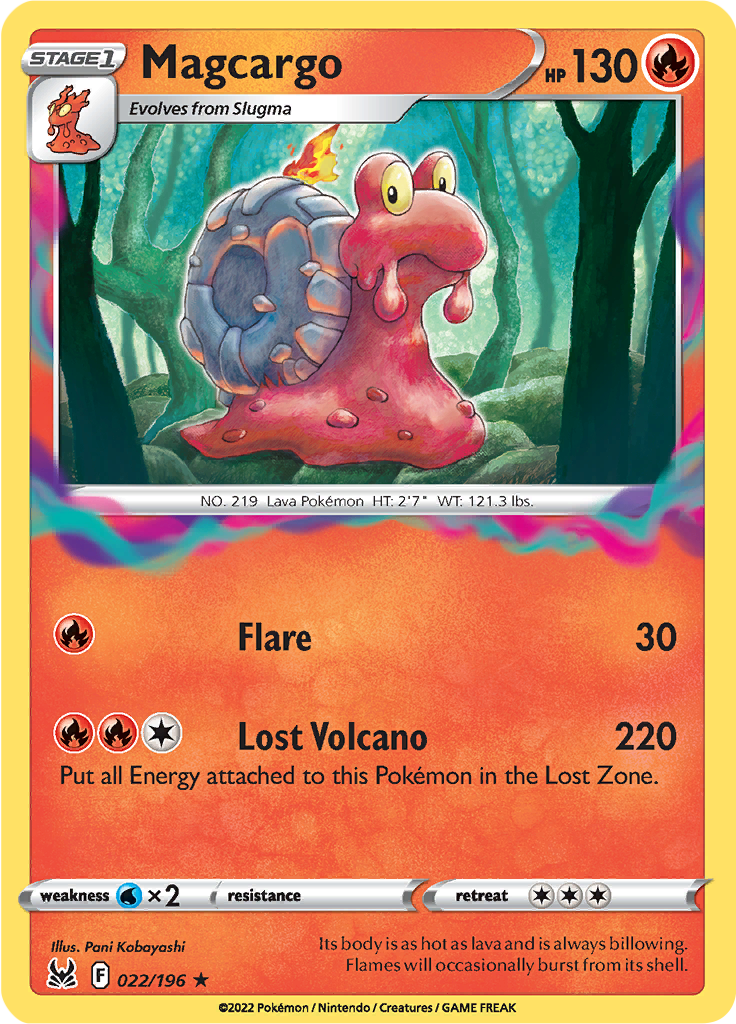 Magcargo 022 196 Lost Origin Pokemonkaart nl