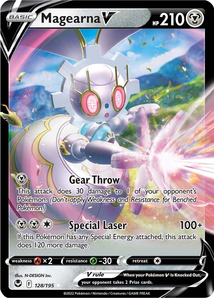 Magearna V-silver-tempest-SWSH-128/195